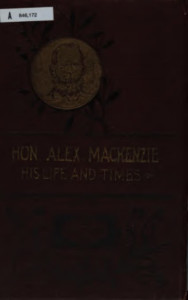Alexander McKenzie Book Title
